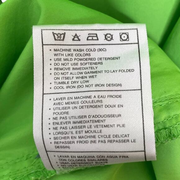 Vintage Y2K Nike Neon Green 1/2 Zip Windbreaker Jacket Running Mens Size Small - Picture 11 of 12